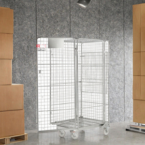 Carretilla Plegable OULITE para Carga Pesada, de Cuatro Ruedas, Duradera, de Metal Galvanizado con Zinc, para Distribución de Mercancías en Supermercados - Product Image 2