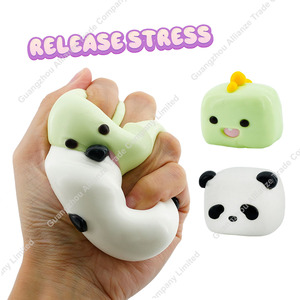 Jouet sensoriel anti-stress animal, boule mignonne, douce et collante, mini mochi squishy en TPR pour garçons et filles - Product Image 2