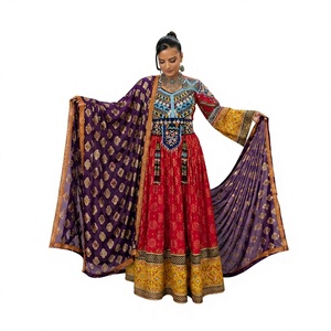 Vestido Afgano Kuchi de Lujo para Boda, Estilo Oversize, Ecológico, de Cachemira, con Bordado Pashtun Hecho a Mano - Product Image 1