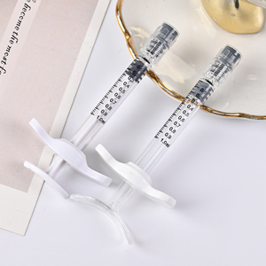Seringue en verre cosmétique Wide Booster 1 ml (1 <span class=keywords><strong>cc</strong></span>) pour acide hyaluronique avec capuchon blanc OVS - Product Image 3