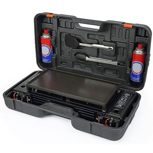 Bon <span class=keywords><strong>Prix</strong></span> Grande Fonte Cuisine Double 2 Cuisinière À Gaz À Deux Brûleurs Cuisinière Cuisinière Cuisson Ustensiles De Cuisine Four - Product Image 1