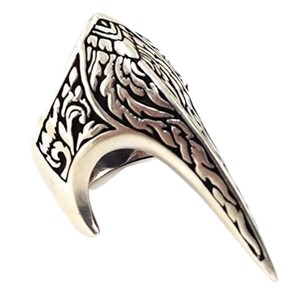 Hot Sell Nordic <span class=keywords><strong>Retro</strong></span> Style <span class=keywords><strong>Men</strong></span>'s Trendy Bird Skull <span class=keywords><strong>Ring</strong></span> Hip-Hop Defesa com Eagle Moda Punk Jóias Anéis Abertos - Product Image 5