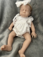 Poupée Reborn en silicone vierge pour artistes DIY, 13 pouces, ensembles de poupées, sans peinture faciale, sans maquillage, peau nue non colorée, jouet