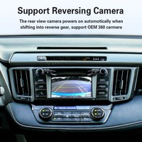 Boîtier d'interface Linux VIKNAV pour Toyota RAV4 2013-2018, CarPlay sans fil, Android Auto, télécommande intégrée, autoradio GPS 2DIN