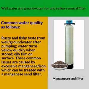 Équipement de filtration et adoucissement de l'<span class=keywords><strong>eau</strong></span> au sable de manganèse pour l'élimination du fer, des rouille jaune et des odeurs de l'<span class=keywords><strong>eau</strong></span> de puits et des eaux souterraines, <span class=keywords><strong>purificateur</strong></span> 100kg 5+ - Product Image 2