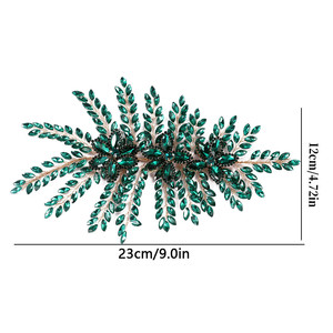 Applicazione Floreale 3D in Filo Metallico Colorato Personalizzata, Fatta a Mano, con Strass e Pannelli in Cristallo per Abiti <span class=keywords><strong>da</strong></span> <span class=keywords><strong>Damigella</strong></span> e <span class=keywords><strong>da</strong></span> Sera - Product Image 2