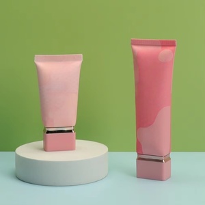 High Quality 30ml Pink Soft <b>Plastic</b> PE Squeeze Cosmetic <b>Tube</b> for Facial Cleanser Hand Cream Body Lotion Skin Care Packaging - Product Image 2