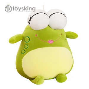 Personaggio del film personalizzato verde rane tristi peluche bambola piumino con ripieno di cotone PP ToysKing - Product Image 1