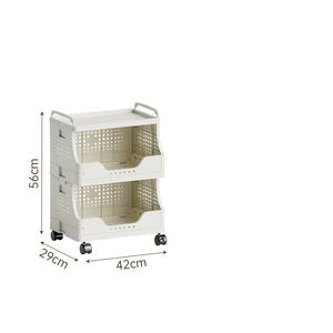 OWNSWING <span class=keywords><strong>Panier</strong></span> de rangement empilable en plastique <span class=keywords><strong>Panier</strong></span> <span class=keywords><strong>à</strong></span> <span class=keywords><strong>linge</strong></span> avec roues Bacs de rangement empilables ouverts <span class=keywords><strong>à</strong></span> l'avant - Product Image 6