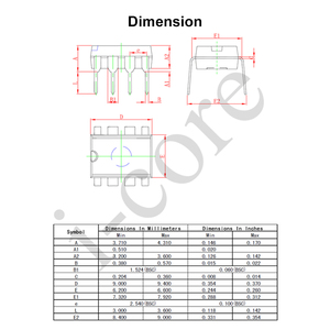 Industrial-grade Real-time Clock RTC <strong>IC</strong> ICORE AIP8563SA8.TR SOP-8 SMD Surface Mount <strong>Chip</strong> <strong>IC</strong> Electronics Integrated Circuits - Product Image 2
