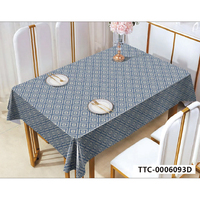 Nappe de table en PVC moderne, imprimée, durable, résistante à la chaleur, imperméable, anti-taches, écologique, facile à nettoyer, pour la maison et les fêtes