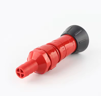 Pistolet d'incendie flexible en plastique rouge pour tuyau d'arrosage