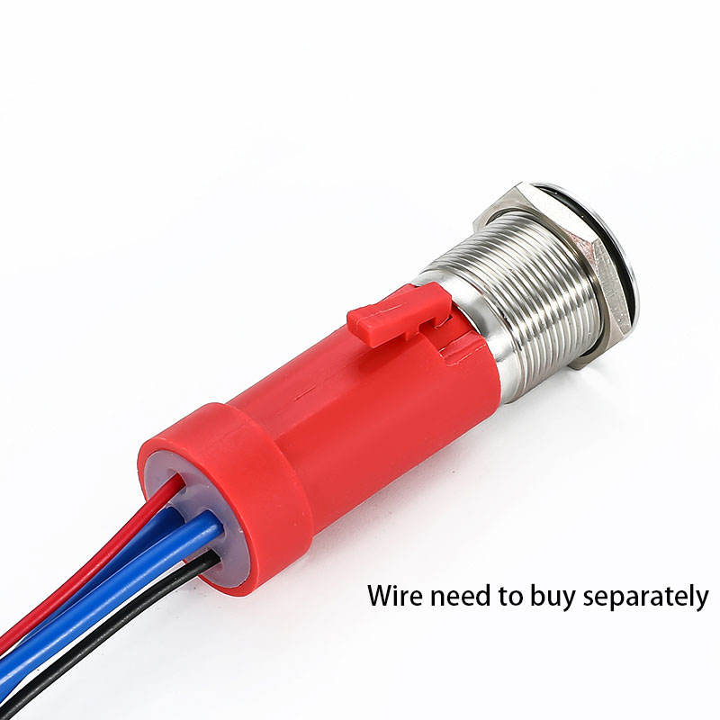 IP67 20amp Heavy Load Lamp Illuminated High 22mm 19mm Metal Marine Push Switch Button