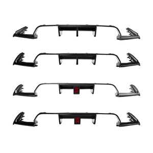 Alerón trasero tipo labio para parachoques Amp-Z para BMW M3 M4 F80 F81 F82 F83 2014-2019 estilo tuning con acabado mate en negro piano y fibra de carbono - Product Image 4