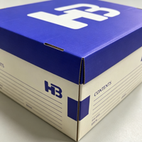Cajas de Almacenamiento de Archivos de Cartón Corrugado con Logotipo Personalizado, Cajas de Embalaje para Documentos de Papel A4 con Tapa