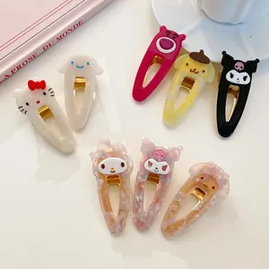 Корейские модные индивидуальные 3D милые детские аксессуары для девочек Мультяшные заколки для волос Sanrio милые Волшебные заколки для волос из ацетата с утконосом
