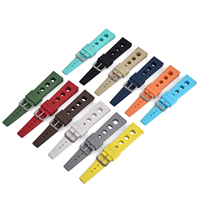 JUELONG Vente en gros en stock Bracelet de montre FKM 20mm 22mm pour montre de plongée Bracelet respirant étanche de remplacement