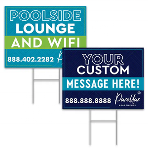 Panneaux publicitaires temporaires en polypropylène (PP) pour extérieur, résistants aux UV et imperméables, pour affichage routier, signalisation de chantier et signalisation de jardin. - Product Image 5