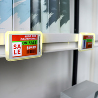Étiquette de prix électronique LCD couleur haute résolution 2,4 GHz, étiquette d'étagère animée, étiquettes de prix numériques pour la vente au détail, supermarché