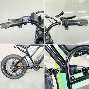 Vélo VTT électrique tout suspendu 20 pouces 48V15AH à frein à disque 7 vitesses pour trajets quotidiens, vente en gros usine - Product Image 5