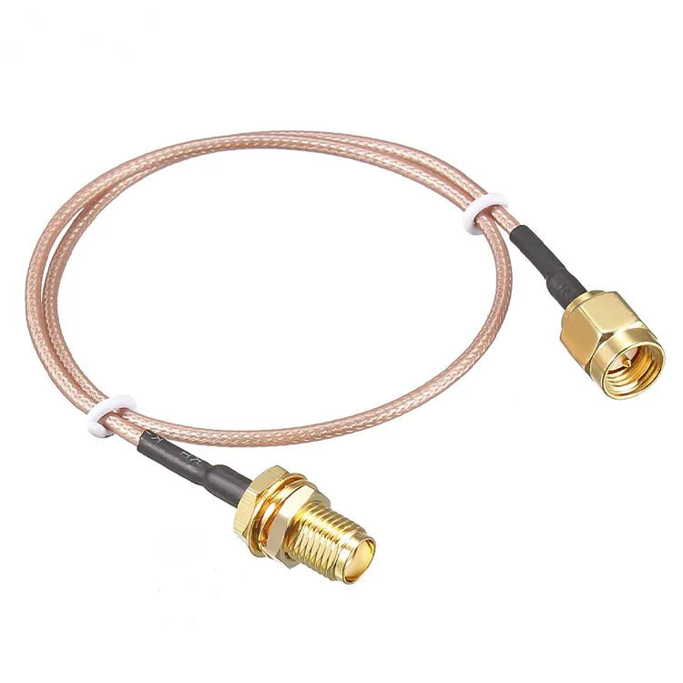 Kabel Coaxial RG316 Perakitan dengan SMA Male To SMA Female Konektor Coax RF Kawat