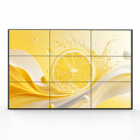 Video Wall LCD Indoor 55 Inch dengan Bezel 1.8mm, Kecerahan 700cd/m, Anti-Glare, Layar Sambung untuk Periklanan di Pusat Perbelanjaan dan Ritel