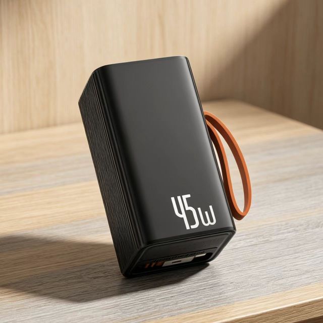 New Trending Laptop Outdoor 10000mah Product Portable Power Bank with Cable PD 45W Fast Charging Power Bank for Macbook Pro