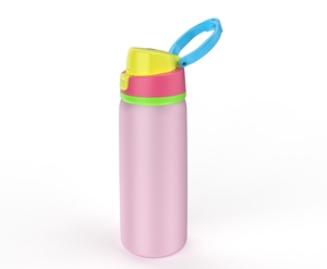 STEEL 2024 Owalo Thermos en acier inoxydable à double paroi sans BPA, isolé sous vide, tasse pour boisson froide <span class=keywords><strong>avec</strong></span> poignée, <span class=keywords><strong>bec</strong></span> <span class=keywords><strong>verseur</strong></span>, couvercle sirotant - Product Image 2