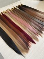 Cheveux en Vrac Synthétiques Longueur Standard Lisses Soieux pour Tresses au Crochet Extensions de Cheveux Tressage Soieux pour Tresses sans Nœuds