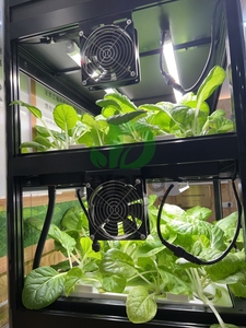 Slimme LED-<span class=keywords><strong>aquaponics</strong></span> kast voor binnen, kruidentuin, intelligente microgroenten aeroponische verticale hydroponische kweekset - Product Image 6