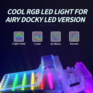 LED Version Clear AiryDocky DIY Kit <b>Replacement</b> Shell Case with IR <b>Remote</b> <b>Control</b> for Nintendo Switch & Switch OLED Dock - Product Image 4