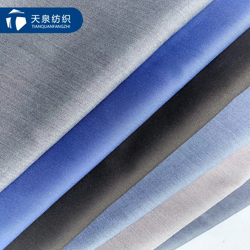 Factory Manufacture TR 80/20 Rayon Polyester Twill Fabrics 190gsm Polo Shirt Polyester Rayon Fabric Material Men Suiting Fabric