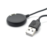 Usine en gros USB AM à 2 POGO broche sangle magnétique sans fil Smartwatch câble de charge