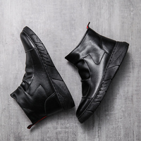 Bottes Martin à la mode exclusives transfrontalières pour hommes, sport décontracté, tige en cuir ultra-fibre, grande taille, nouvelle semelle en caoutchouc antidérapante