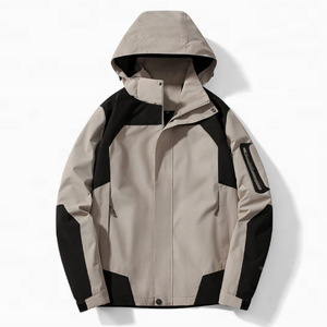 Giacca Invernale da <span class=keywords><strong>Uomo</strong></span> Vintage con Zip, Leggera, Antivento, <span class=keywords><strong>Impermeabile</strong></span>, in Pile Sottile, con Logo Frontale - Product Image 3