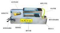 Machine à peler les œufs industrielle automatique à moteur, en acier inoxydable, haute efficacité, capacité de 1500 œufs/heure pour boulangerie et alimentation