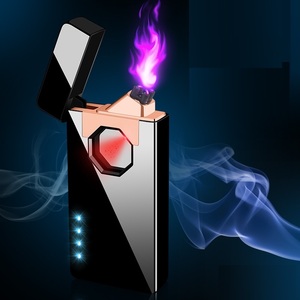 Vente en gros Briquet électronique à induction double arc Briquet électrique à batterie haute capacité pour cigarettes - Product Image 1