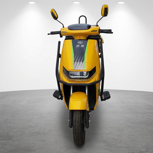 Moped de livraison alimenté par batterie avec pare-chocs tubulaire en acier et clignotants ambrés pour la livraison à domicile, la vente en gros et l'approvisionnement en vrac - Product Image 1