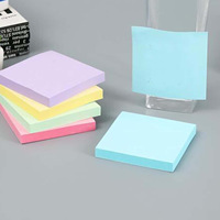 Bloc-notes adhésifs personnalisés S3300 3x3'' en papier, bloc-notes coloré, bloc-notes adhésifs, logo personnalisé