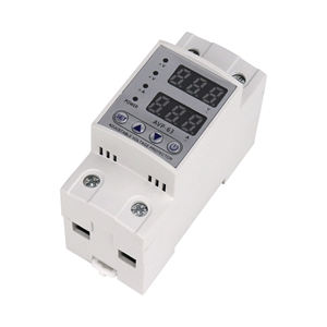 QJC AC 220V 1-63A protezione da sovratensione A doppio schermo V + A protettore 63A 2P regolatori di tensione stabilizzatori - Product Image 5