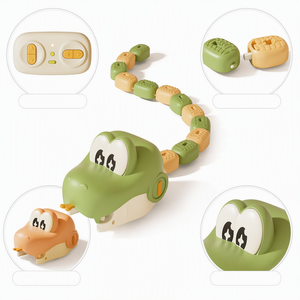 Jouet électrique télécommandé Serpent Gourmand en plastique rampant avec batterie rechargeable pour enfants de 5 à 7 ans, cadeau unisexe - Product Image 3