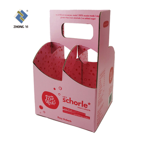 China Fabriek Op Maat Gemaakte Kartonnen Kraft Houder <span class=keywords><strong>2</strong></span> 4 6 Pack Dranken Drager Houder Doos Golfkarton Zes Pack Bier Doos - Product Image 4