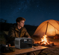 Générateur d'énergie solaire LiFePO4 300W 288Wh avec entrée solaire et sorties AC/DC/USB pour l'extérieur et la sauvegarde à domicile