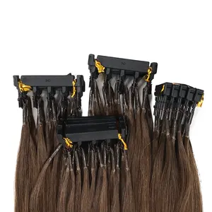 second general #4 straight 6D human hair extensions