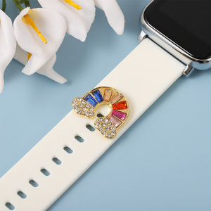 Adorno de amor de diamante para pulsera de <span class=keywords><strong>Apple</strong></span> Watch, adornos de Metal para pulsera de reloj, decoración para <span class=keywords><strong>Iwatch</strong></span> - Product Image 6