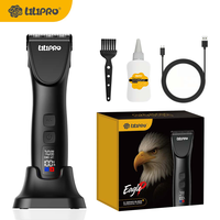 Tondeuse à poils pour animaux LILIPRO EagleP Quiet Electric D-Blade, rechargeable par USB, tondeuse pour chien, rasoir sans fil, produit de toilettage pour chat avec écran LCD