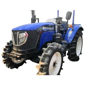 Gebruikte Landbouwtractor 80hp Mini-Landbouwmachines Gelede Uitrusting Landbouw 4wd Tractor Met Ac Cabine