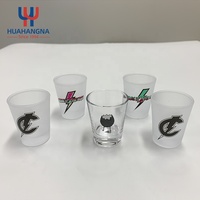 Vente en gros de gobelets à espresso personnalisés avec logo, 2 oz, 50 ml, mini, épais, réutilisables, verres à shot pour vin, whisky, pour sublimation