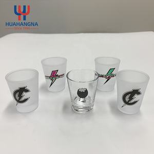 卸売りカスタムロゴ2オンス<span class=keywords><strong>50ml</strong></span>エスプレッソカップミニ厚再利用可能ワインウィスキー弾丸ショットグラス昇華用 - Product Image 4