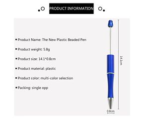 B7005批发创意可爱珠笔98色圆珠笔塑料DIY饰品珠子新奇装饰礼品毛坯 - Product Image 4